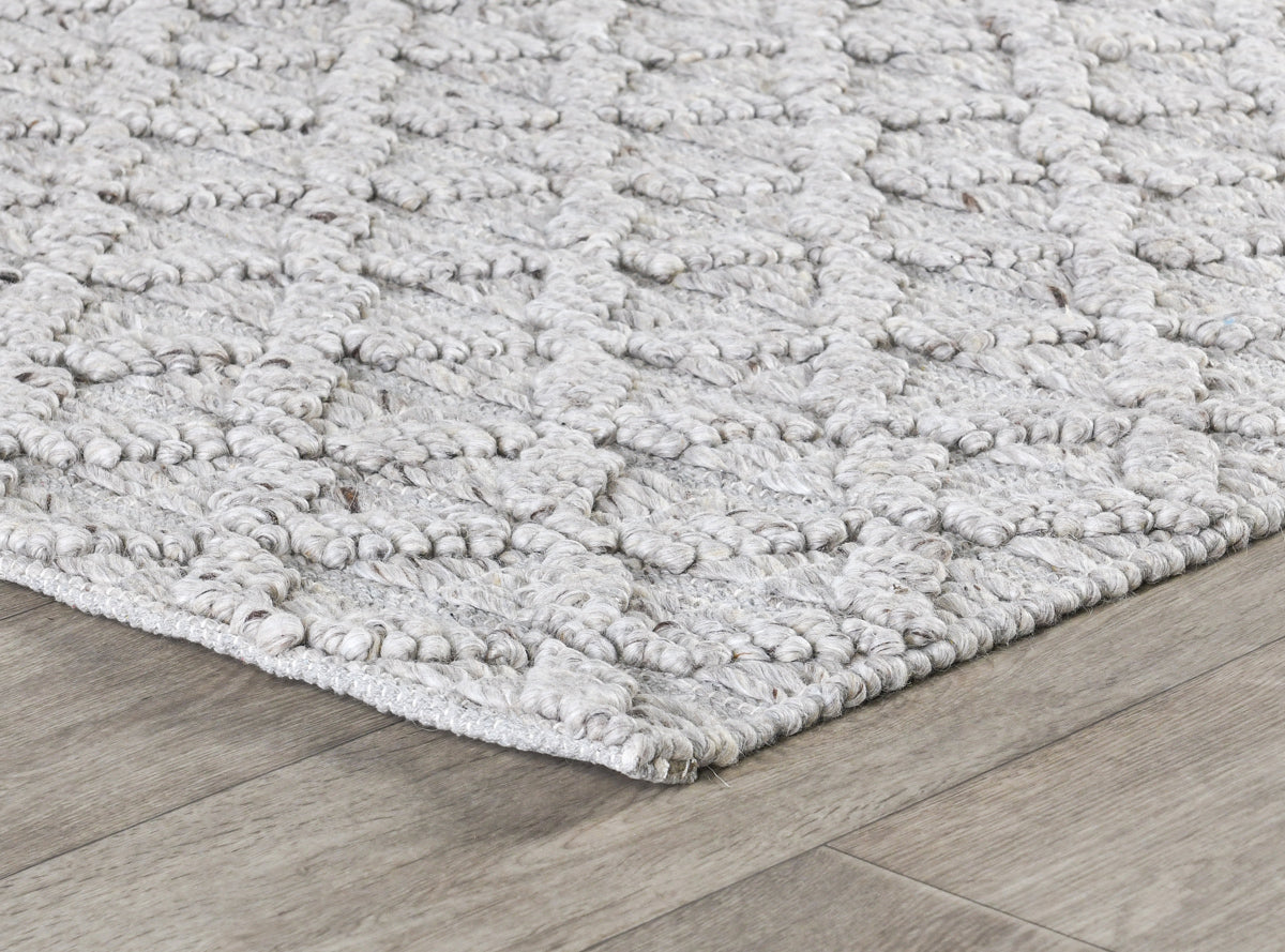 Silver Gray 40% Wool Wool & Wool Blend Portola Rug Collection