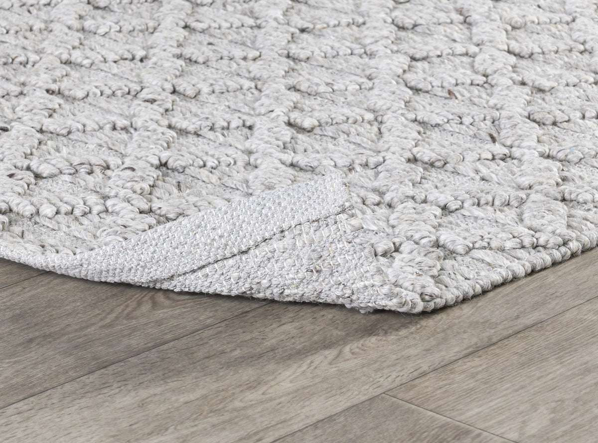 Silver Gray 40% Wool Wool & Wool Blend Portola Rug Collection