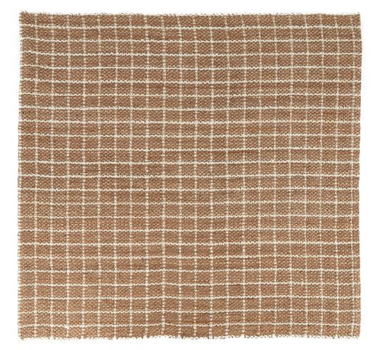 Natural/Ivory Jute & Seagras Windowpane Chenille Rug Collection