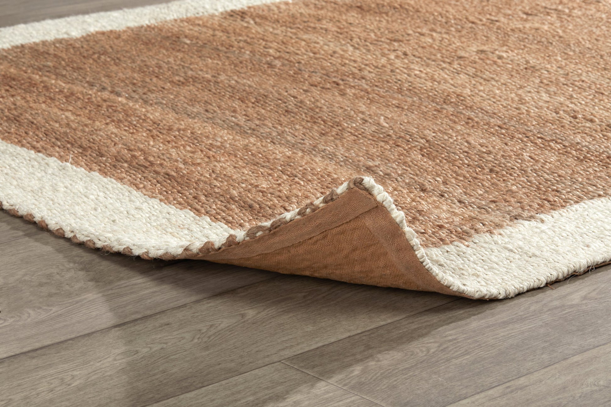 Natural/Ivory Jute & Seagras Frame Rug Collection