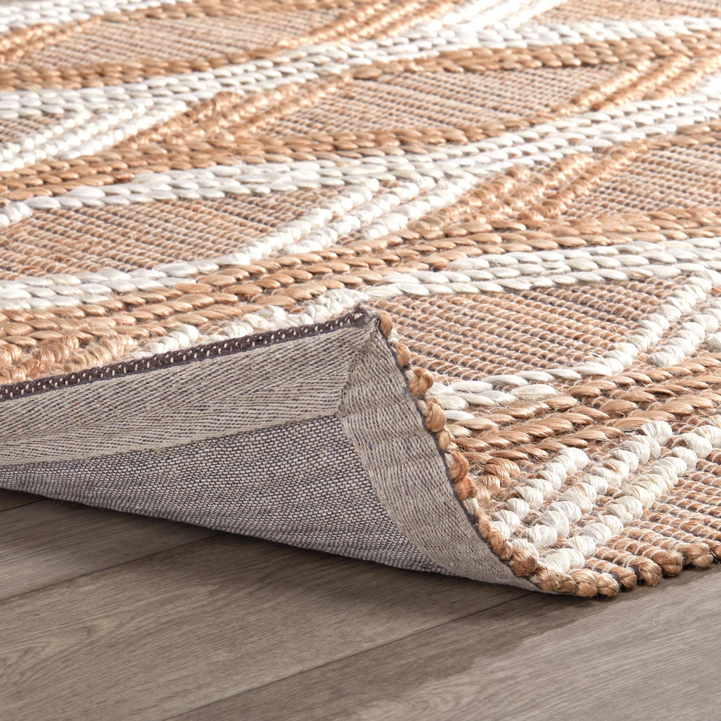 Natural/Ivory 90% Jute Jute & Seagras Sylmar Rug Collection