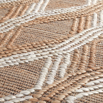Natural/Ivory 90% Jute Jute & Seagras Sylmar Rug Collection