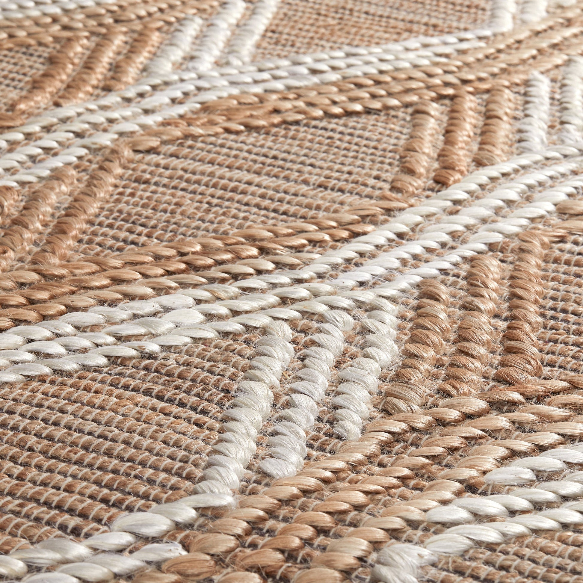 Natural/Ivory 90% Jute Jute & Seagras Sylmar Rug Collection