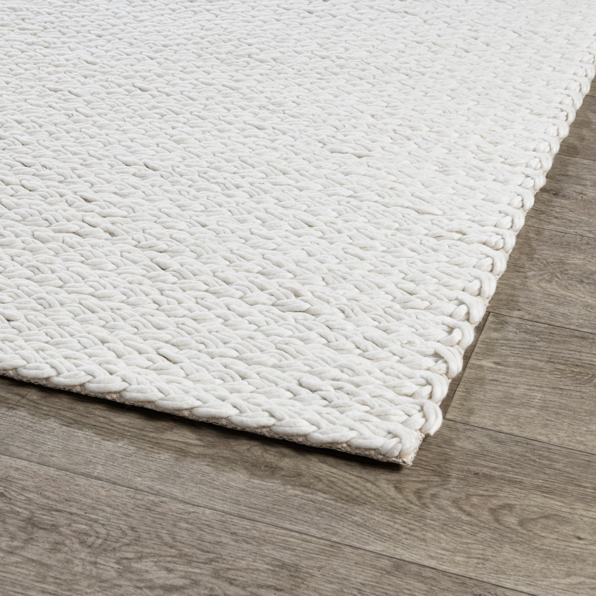 Ivory Wool & Wool Blend Oxnard Wool Rug Collection