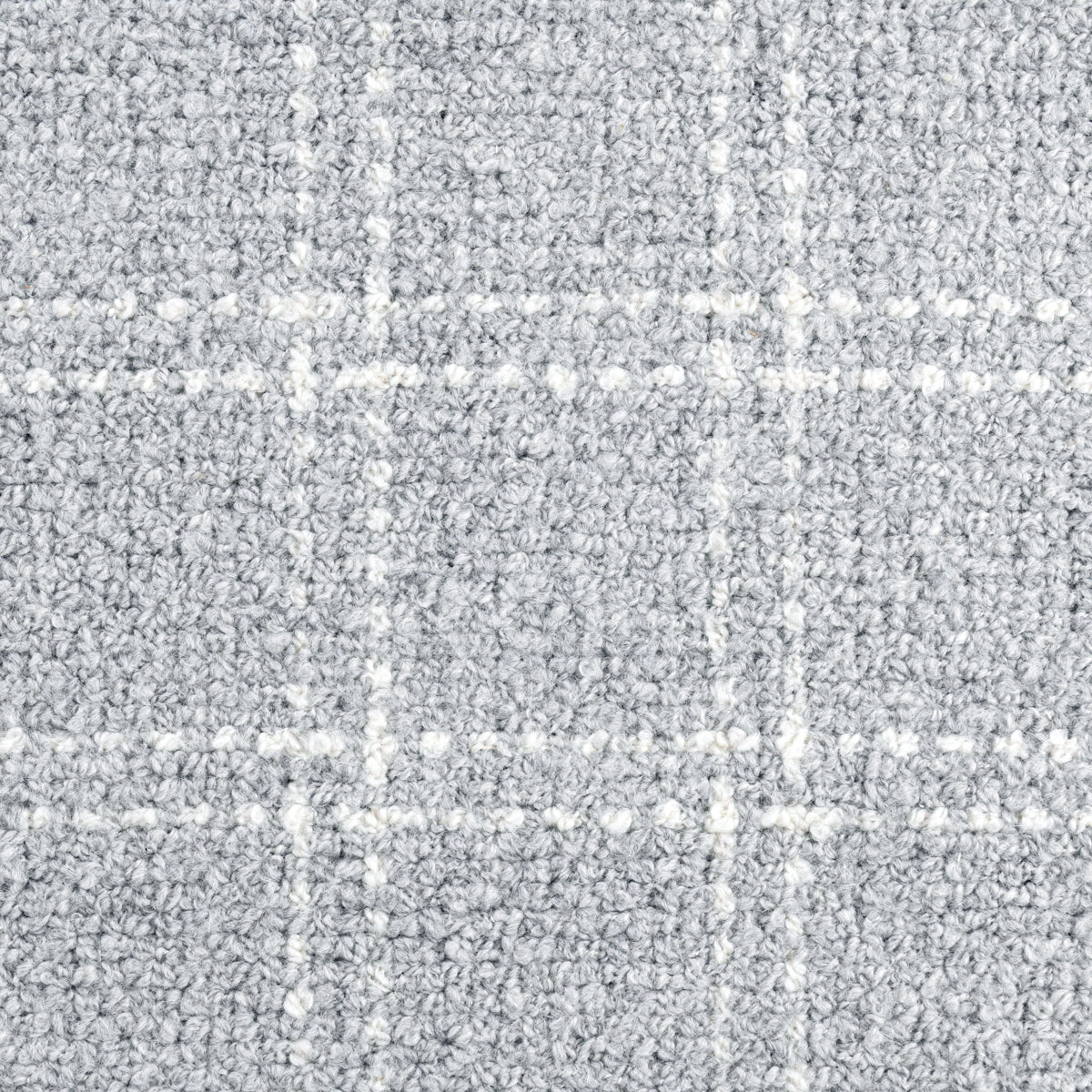Check Pearl Gray Wool & Wool Blend Bradbury Wool Rug Collection