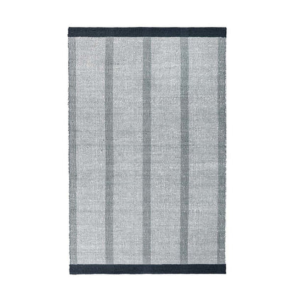Ivory/Black 70% Jute Jute & Seagras Kochi Stripe Rug Collection