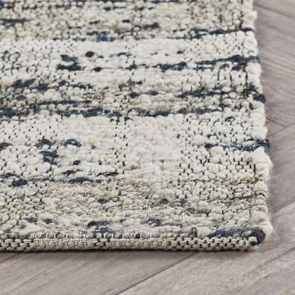 Ink Blue/Natural 75% Wool Wool & Wool Blend Perth Rug Collection