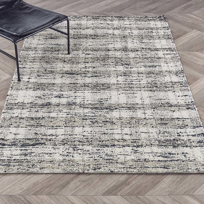 Ink Blue/Natural 75% Wool Wool & Wool Blend Perth Rug Collection