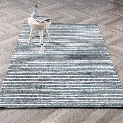 Aqua Blue/Multi 90% Jute Jute & Seagras Del Mar Rug Collection