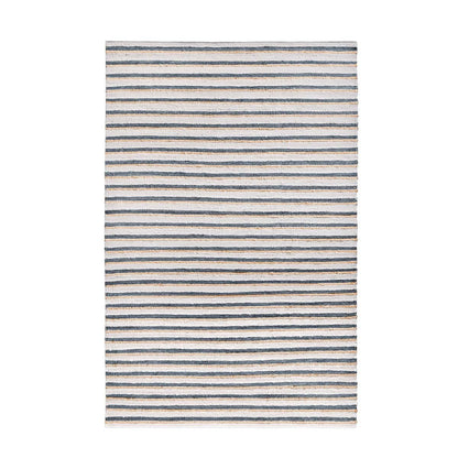 Ivory/Aqua 90% Jute Jute & Seagras Del Mar Rug Collection