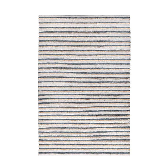 Ivory/Aqua 90% Jute Jute & Seagras Del Mar Rug Collection