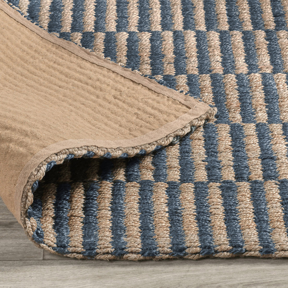 Blue/Natural Jute & Seagras Monterey Jute Rug Collection