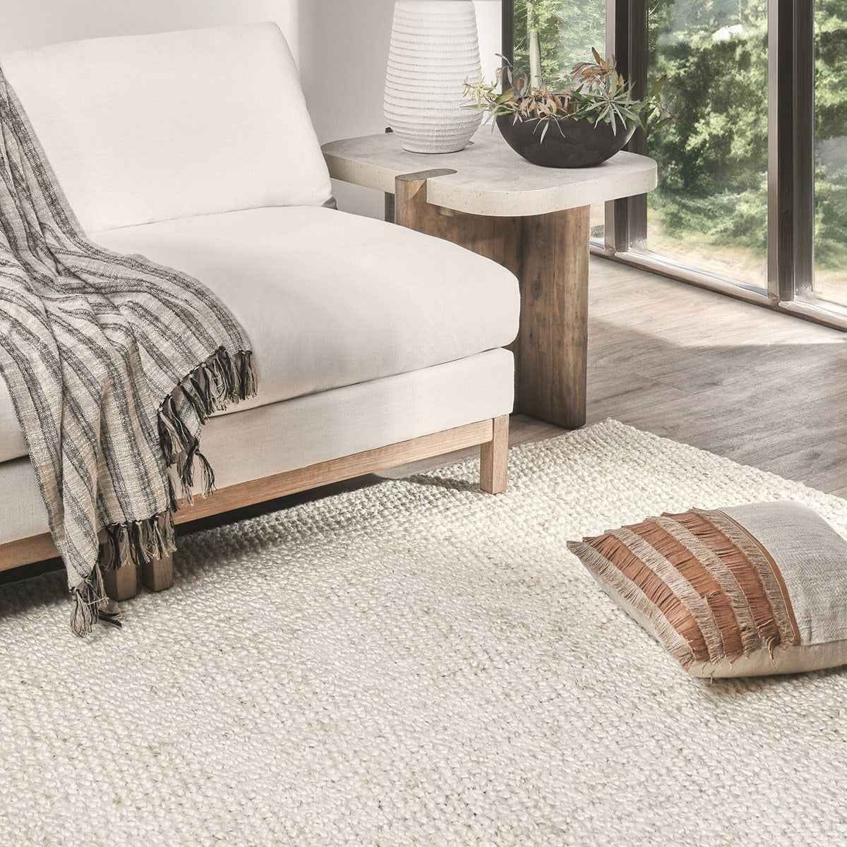 Ivory Jute & Seagras Santa Cruz Jute Rug Collection