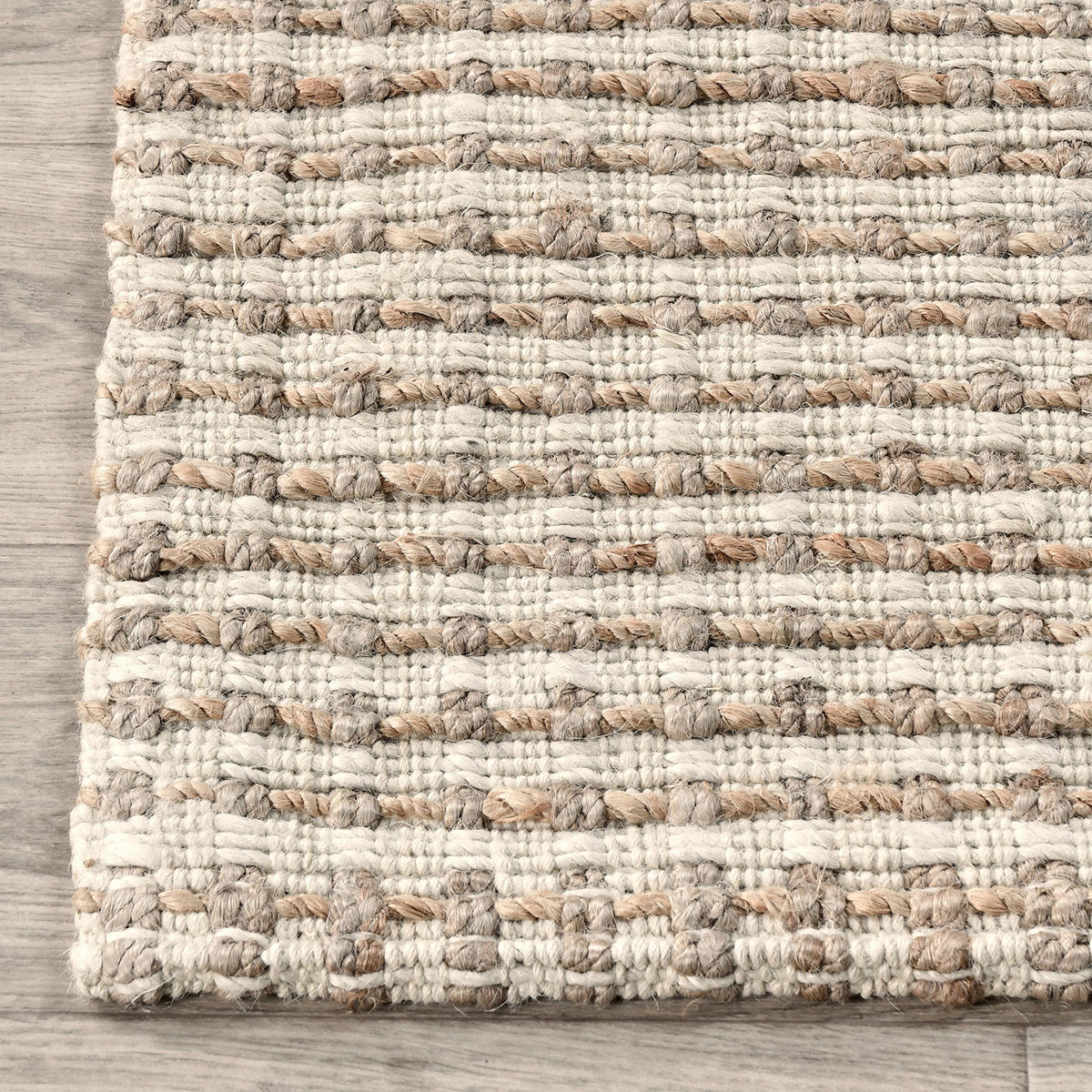 Ivory/Natural Jute & Seagras Huntington Jute Rug Collection