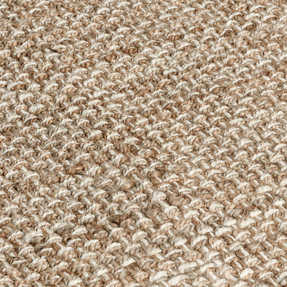 Bold Stripe Natural/Ivory Jute & Seagras Panama Bold Stripe Rug Collection