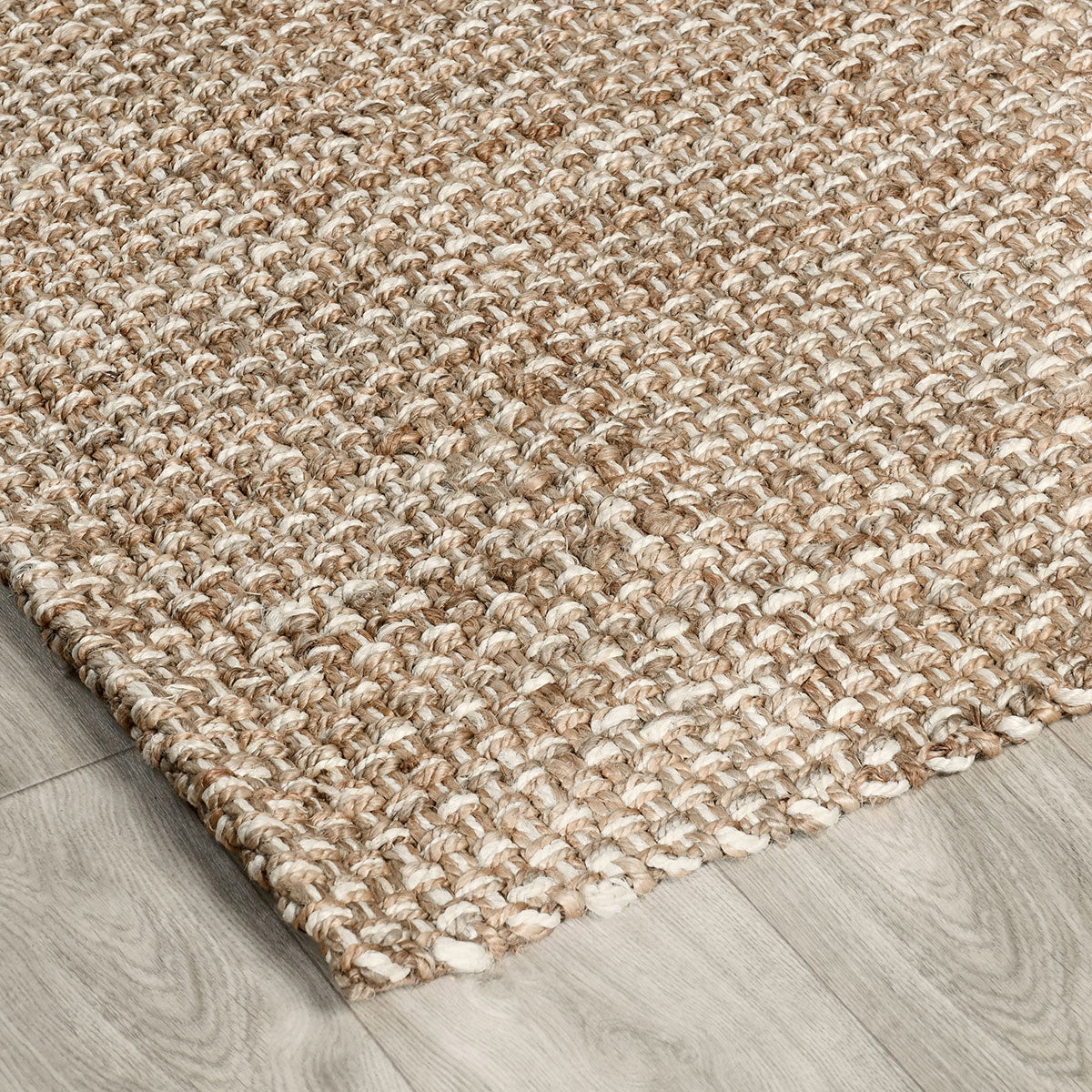 Bold Stripe Natural/Ivory Jute & Seagras Panama Bold Stripe Rug Collection