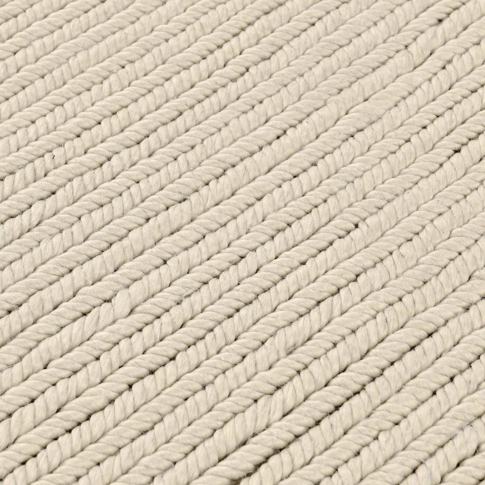 Oatmeal 65% Polyester Wool & Wool Blend Dawson Rug Collection