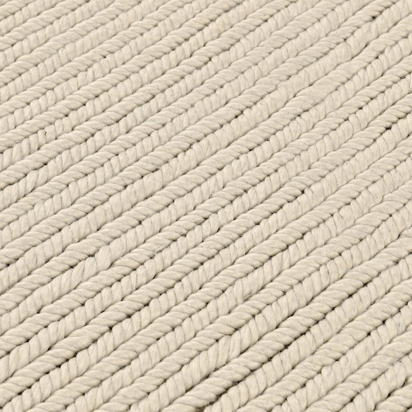 Oatmeal 65% Polyester Wool & Wool Blend Dawson Rug Collection