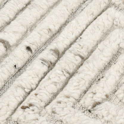 Ivory 95% Wool/5% Cotton Wool & Wool Blend Tahoe Wool Rug Collection