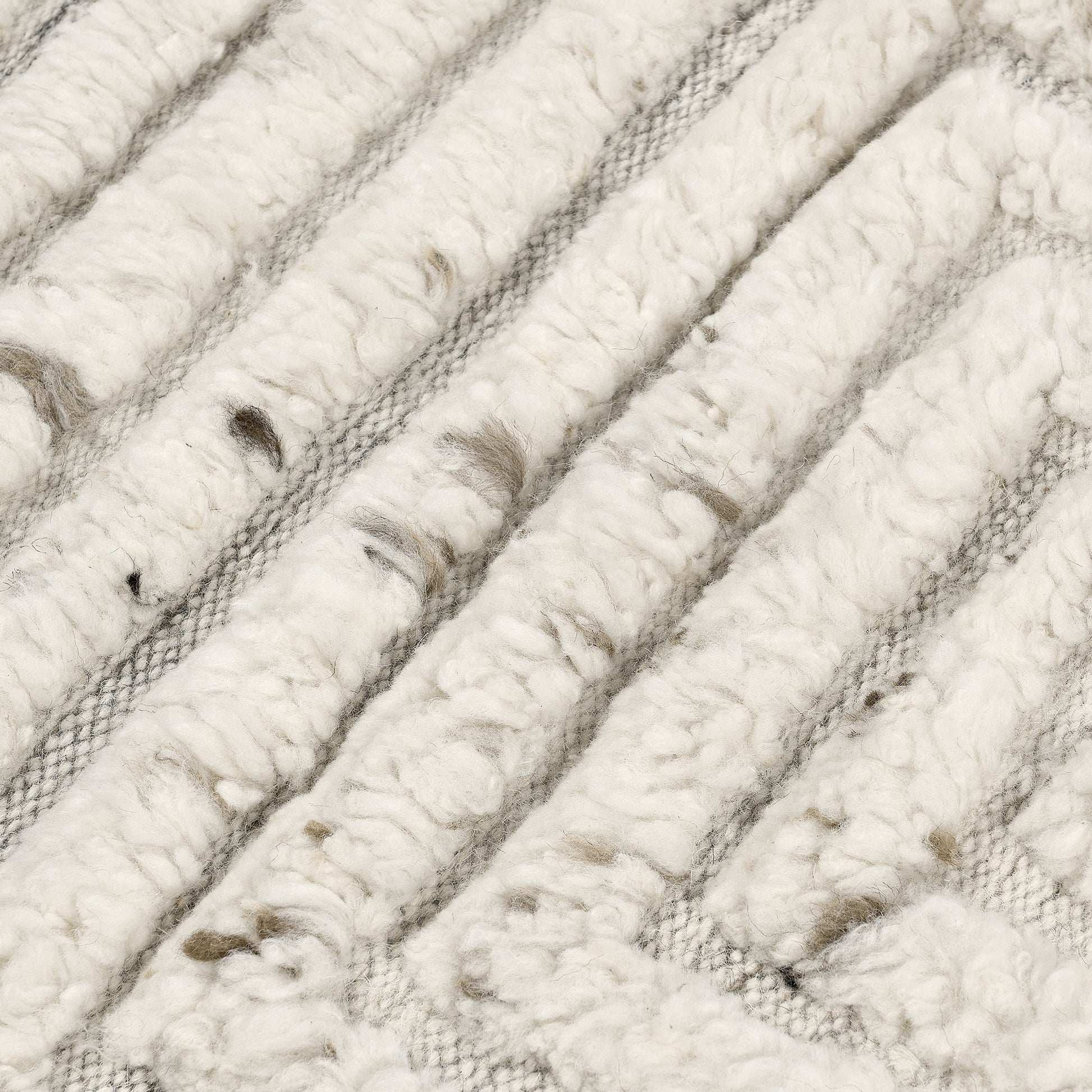 Ivory 95% Wool/5% Cotton Wool & Wool Blend Tahoe Wool Rug Collection