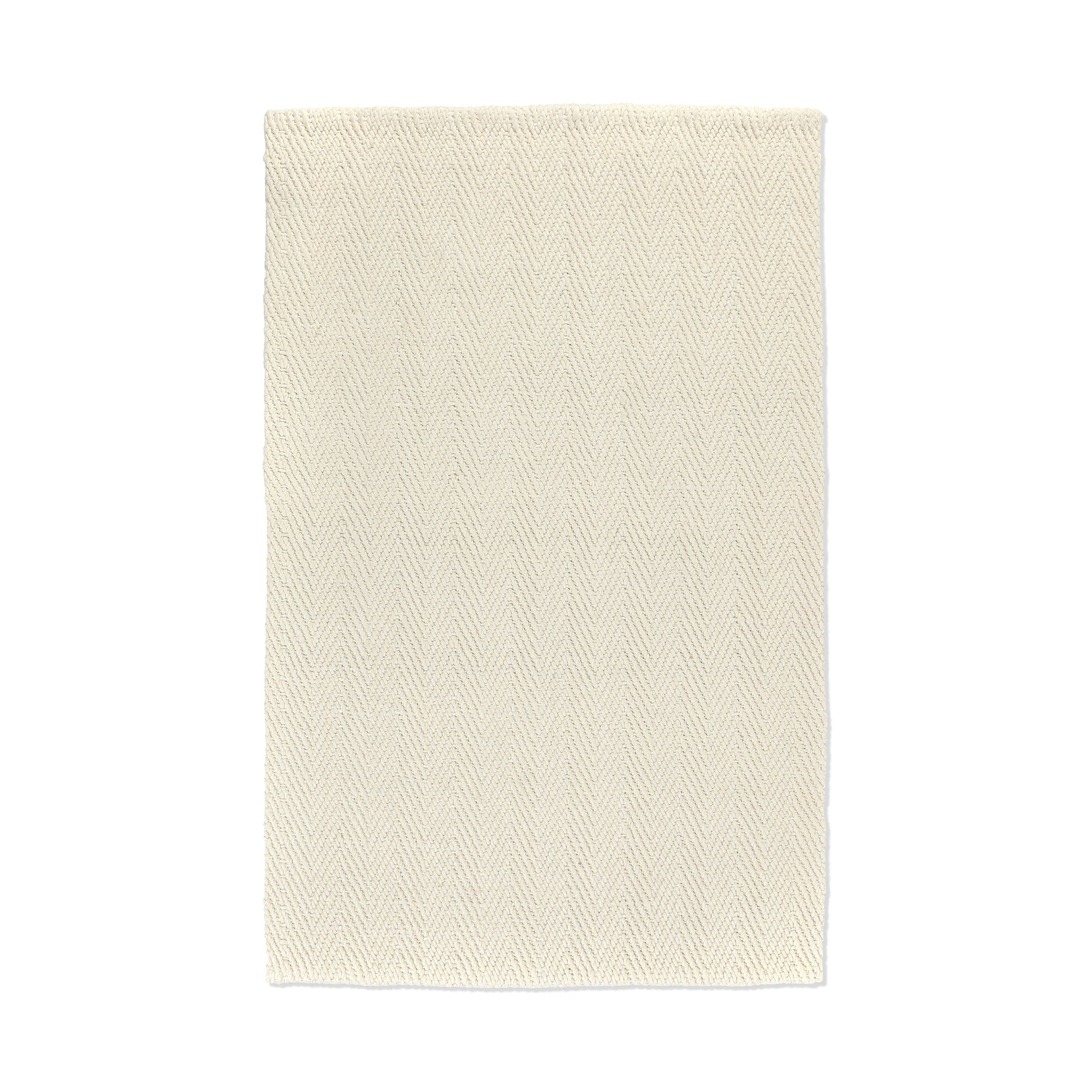 Ivory 70% Wool Wool & Wool Blend Herringbone Wool/Jute Rug Collection