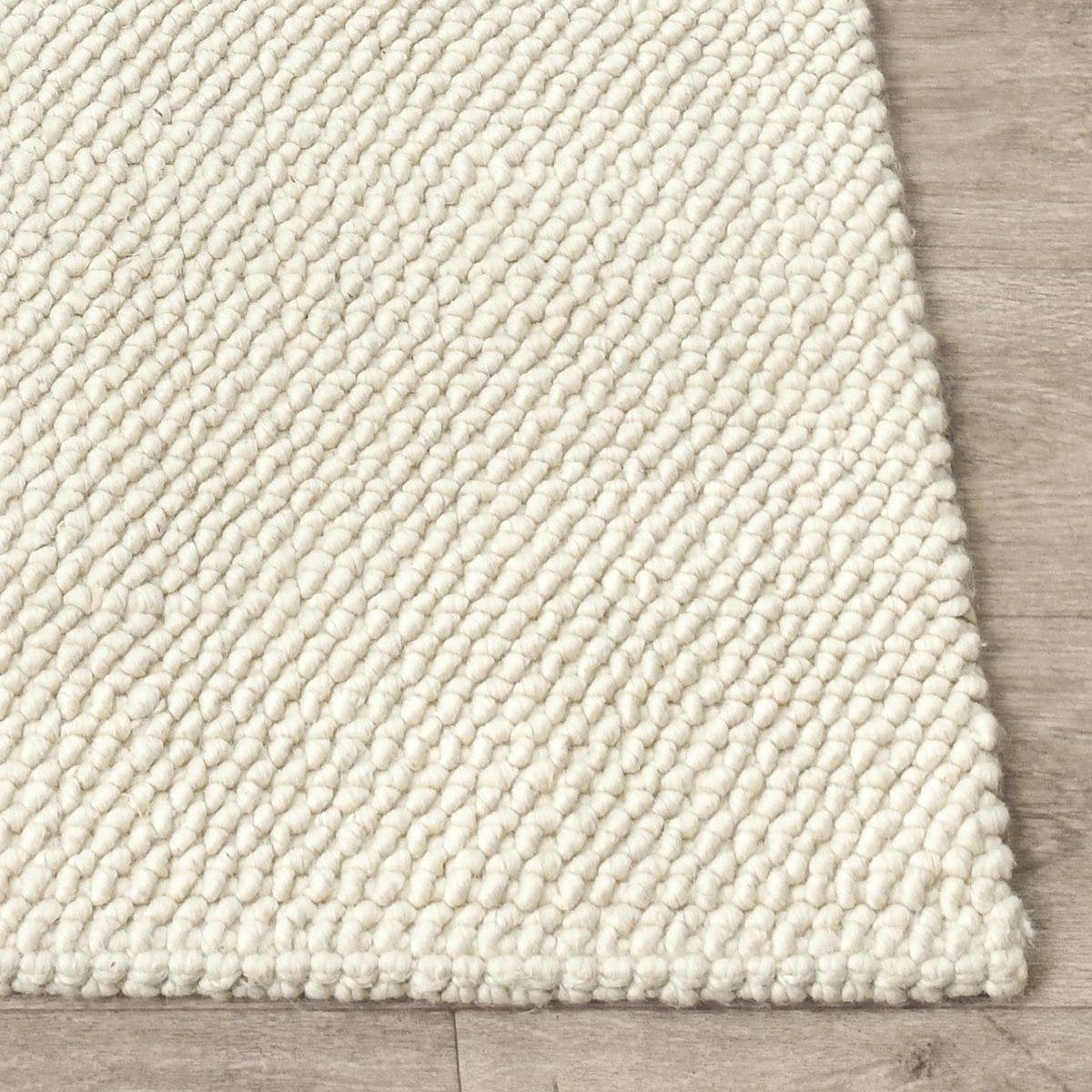 Ivory 68% Wool Wool & Wool Blend Cosi Wool/Jute Rug Collection