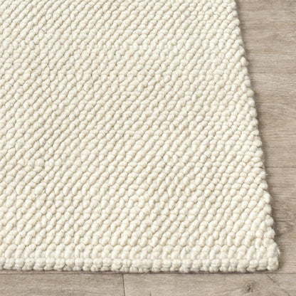 Ivory 68% Wool Wool & Wool Blend Cosi Wool/Jute Rug Collection