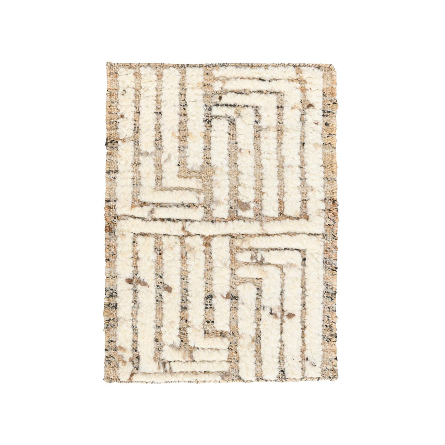 Natural/Ivory 60% Jute Wool & Wool Blend Tuku Rug Collection
