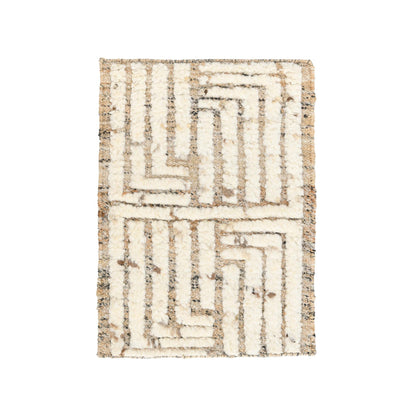 Natural/Ivory 60% Jute Wool & Wool Blend Tuku Rug Collection