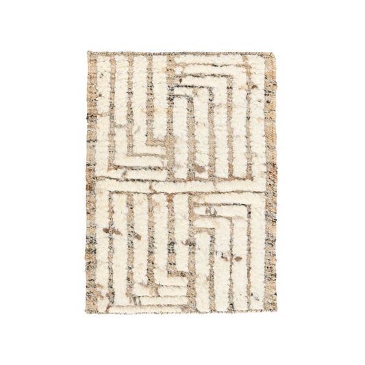 Natural/Ivory 60% Jute Wool & Wool Blend Tuku Rug Collection