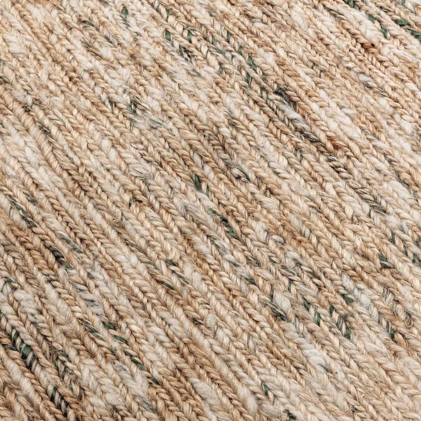 25% Wool Wool & Wool Blend Hayward Soumak Jute Rug -Natural/Green Collection