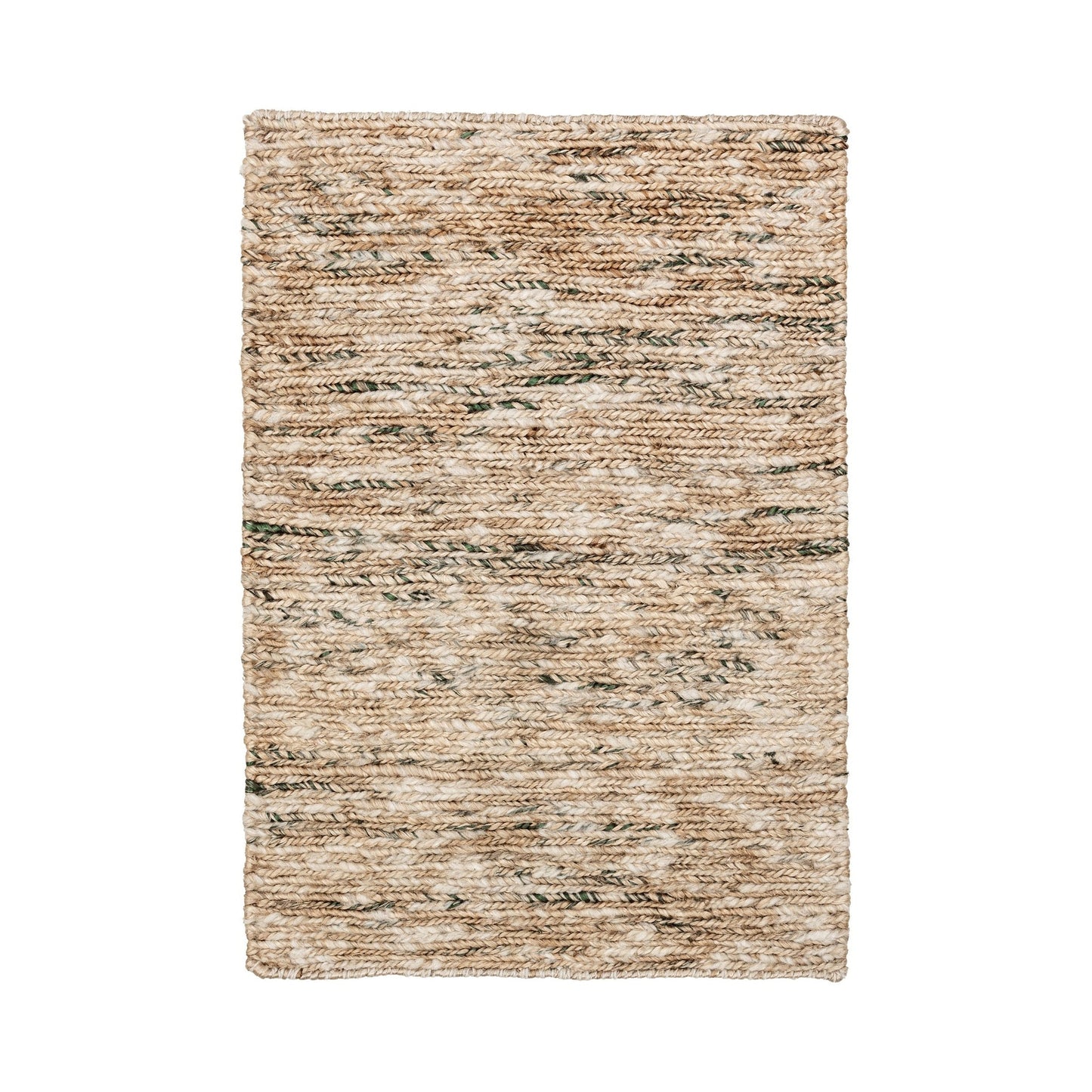 25% Wool Wool & Wool Blend Hayward Soumak Jute Rug -Natural/Green Collection