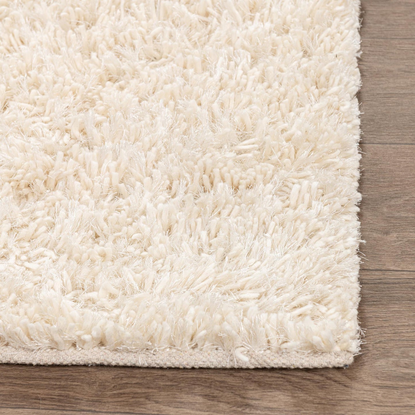 Ivory 60% Wool Wool & Wool Blend Surrey Shag Collection