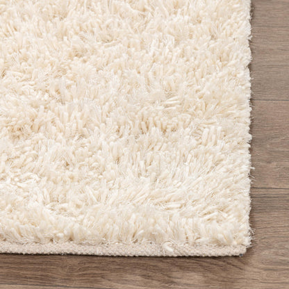 Ivory 60% Wool Wool & Wool Blend Surrey Shag Collection