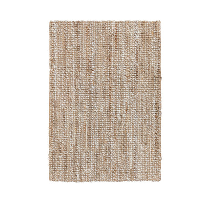 Silver/Ivory 100% Jute Jute & Seagras Mini Boucle Collection