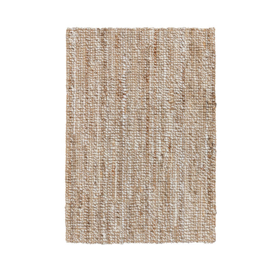 Silver/Ivory 100% Jute Jute & Seagras Mini Boucle Collection