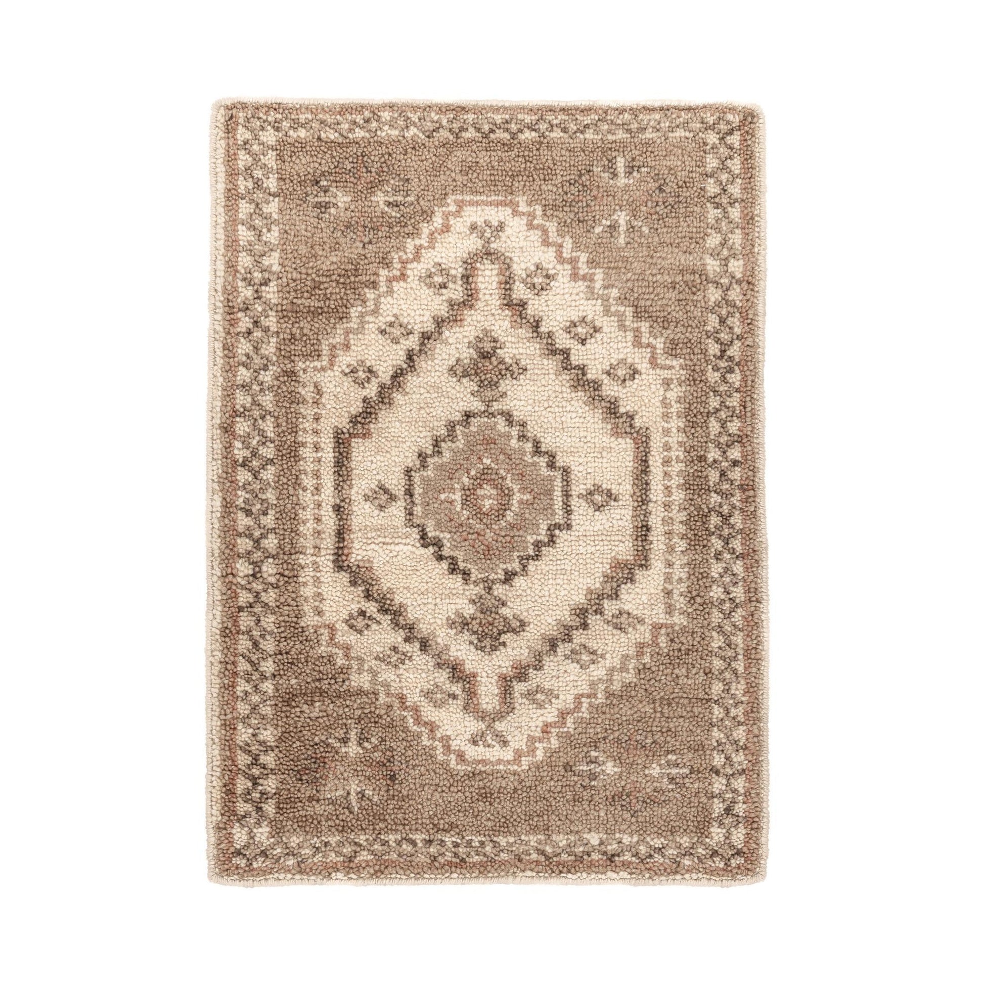80% Wool Wool & Wool Blend Luxor Hand knotted Desert Brown Collection