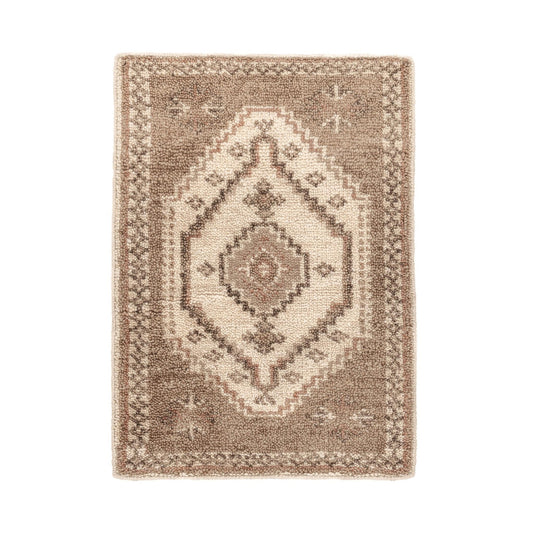 80% Wool Wool & Wool Blend Luxor Hand knotted Desert Brown Collection