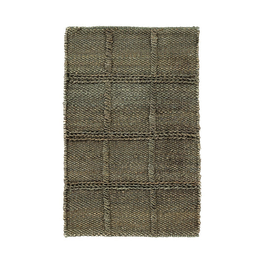 Olive Green 100% Jute Jute & Seagras Aberdeen Jute Collection