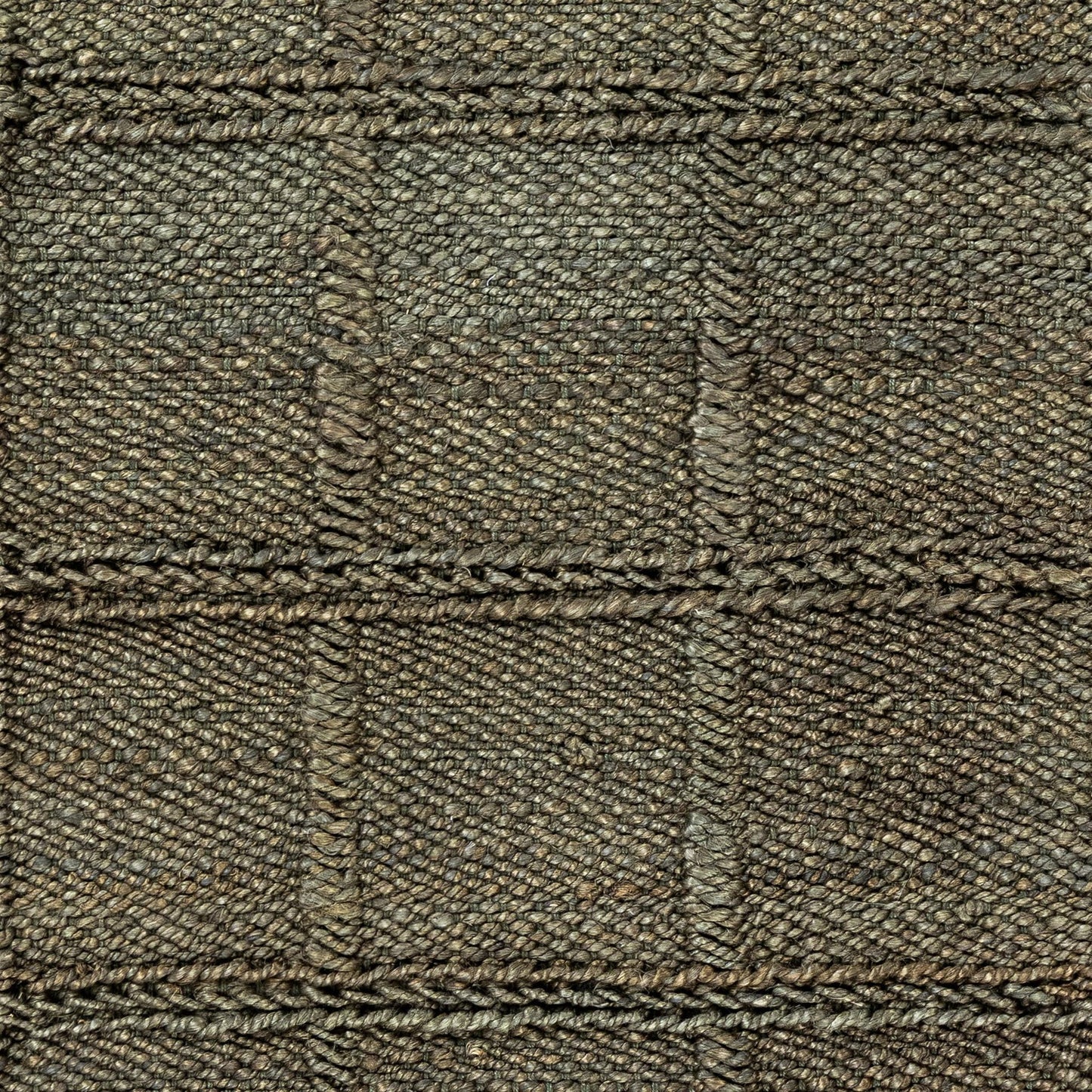 Olive Green 100% Jute Jute & Seagras Aberdeen Jute Collection