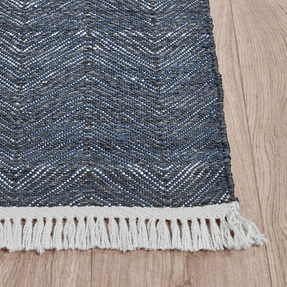 Navy 100% Polypropylene Performance Indoor/Outdoor Indoor/Outdoor Augusta Rug Collection