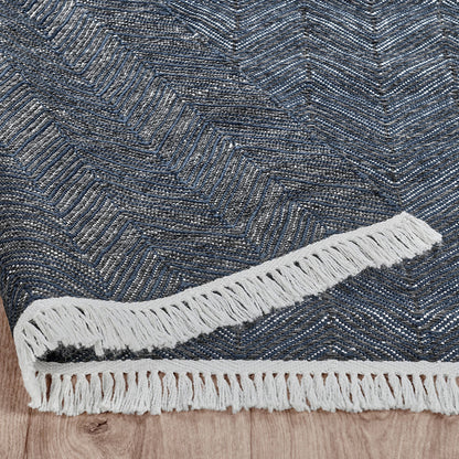 Navy 100% Polypropylene Performance Indoor/Outdoor Indoor/Outdoor Augusta Rug Collection