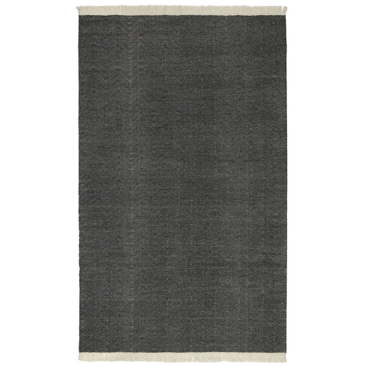 Charcoal 100% Polypropylene Performance Indoor/Outdoor Indoor/Outdoor Augusta Rug Collection