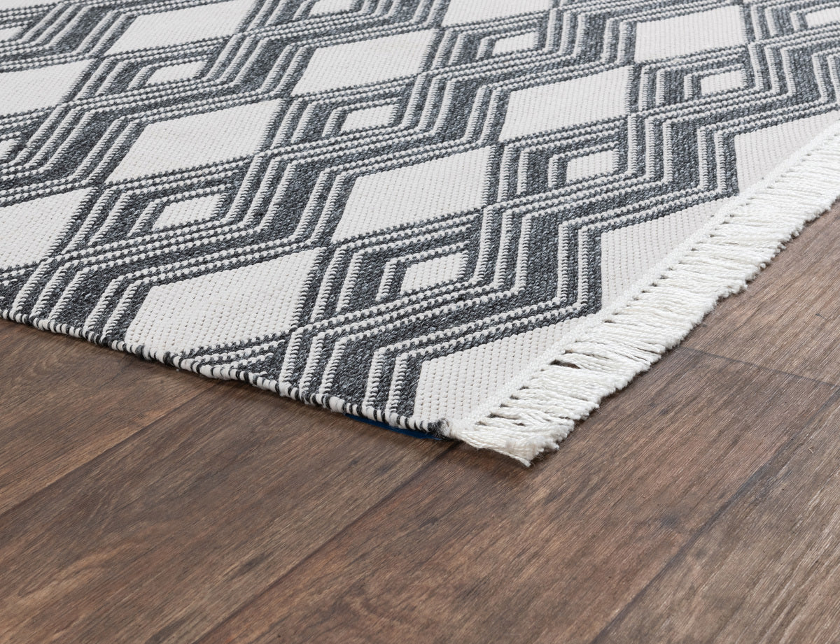 Charcoal 100% Polypropylene Performance Indoor/Outdoor Indoor/Outdoor Banning Rug Collection