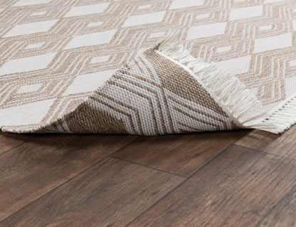 Sand 100% Polypropylene Performance Indoor/Outdoor Indoor/Outdoor Banning Rug Collection