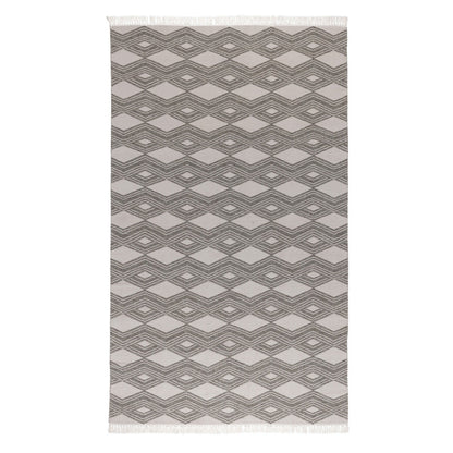 Pebble Gray 100% Polypropylene Performance Indoor/Outdoor Indoor/Outdoor Banning Rug Collection