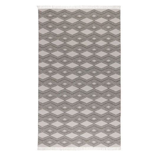 Pebble Gray 100% Polypropylene Performance Indoor/Outdoor Indoor/Outdoor Banning Rug Collection