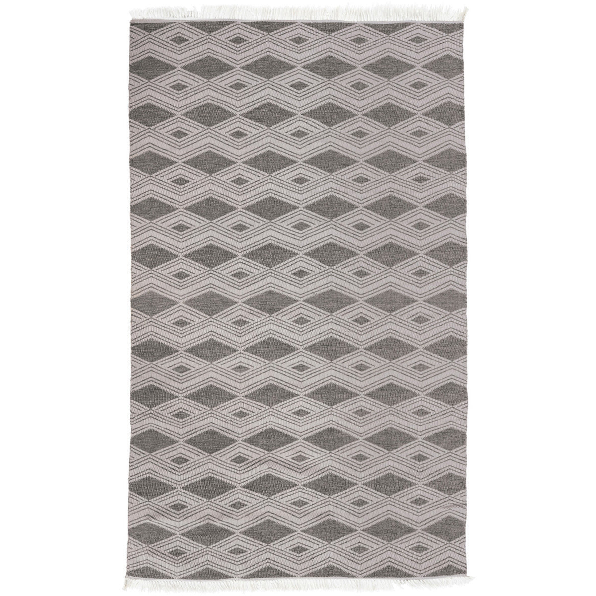 Pebble Gray 100% Polypropylene Performance Indoor/Outdoor Indoor/Outdoor Banning Rug Collection