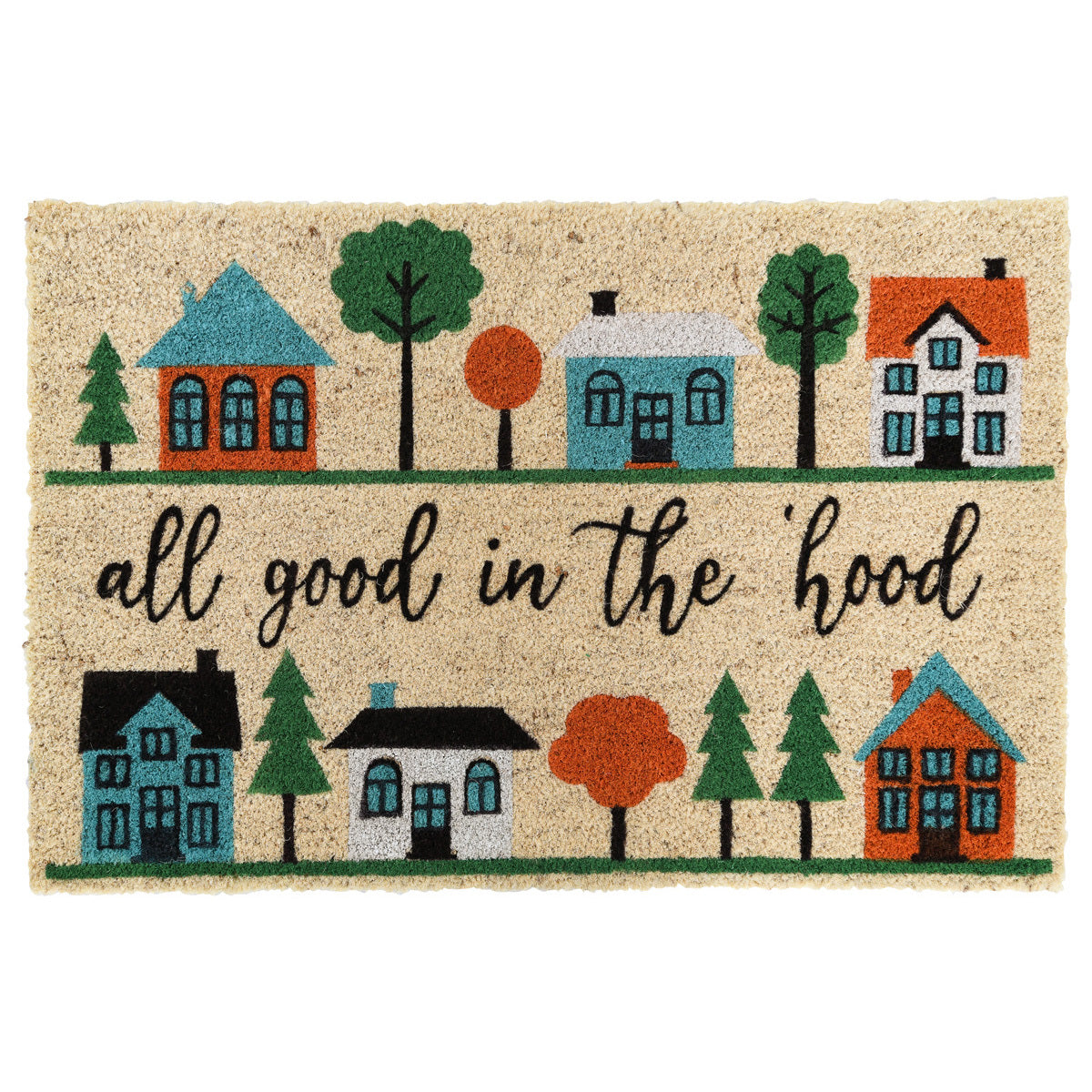 Multi 100% Coir / PVC Backing Doormat Scarlet Stenciled Doormat Collection