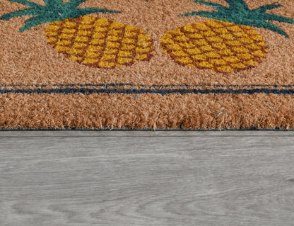 100% Coir / PVC Backing Doormat Doormat Two Pineapples Collection